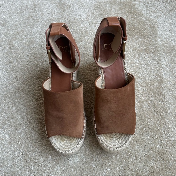 Marc Fisher Tan Suede Alida Platform Espadrille Wedges - Picture 3 of 6